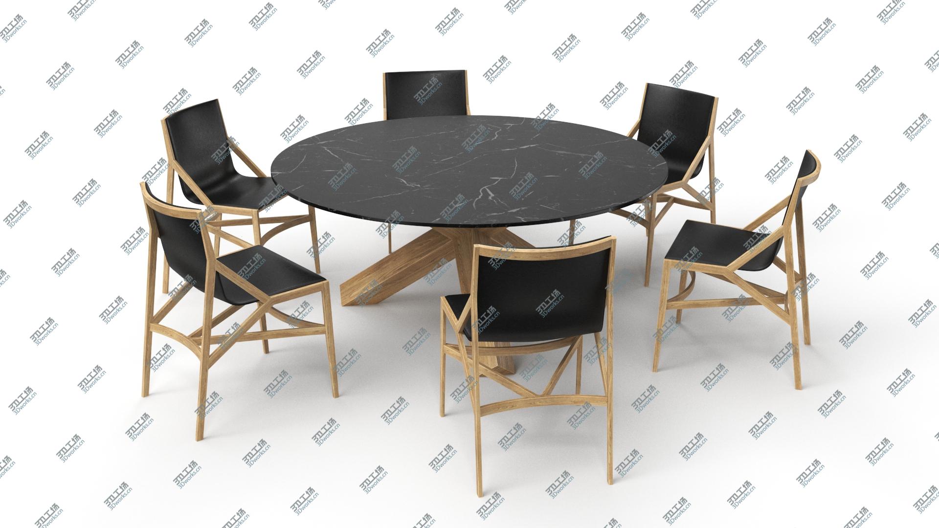 images/goods_img/2021040233/3D model Cassina Dining Table Chair Set Oak Marble/2.jpg
